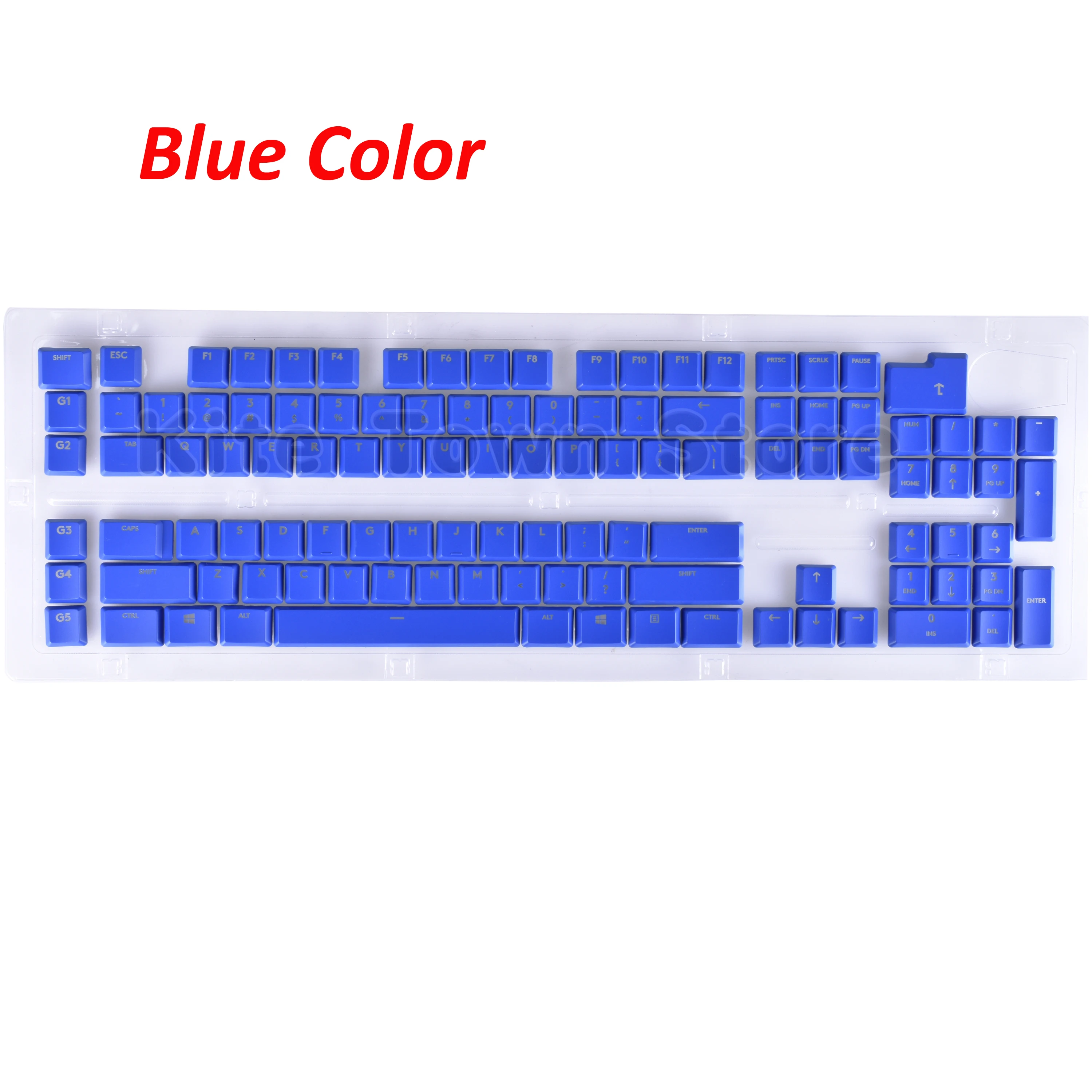 6 Color DIY Keycaps 109pcs + 2pcs Key Caps for Logitech G813 G913 G815 G915 Wireless RGB TKL Keyboard US / UK Version