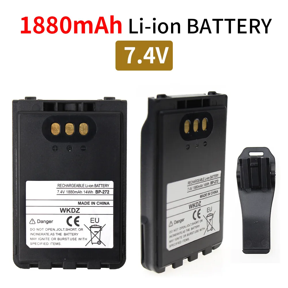 

7.4v 1880mAh Li-ion Battery BP-272 BP-272 Battery for Walkie Talkie ICOM ID-31A