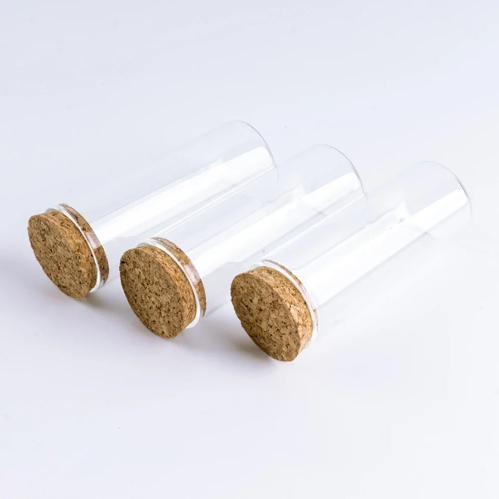 

6pcs/Lot 120*47mm 150ml Glass Bottles with Cork Storage Jar Containers Glass Spice Vials Craft Supplies Home Decor