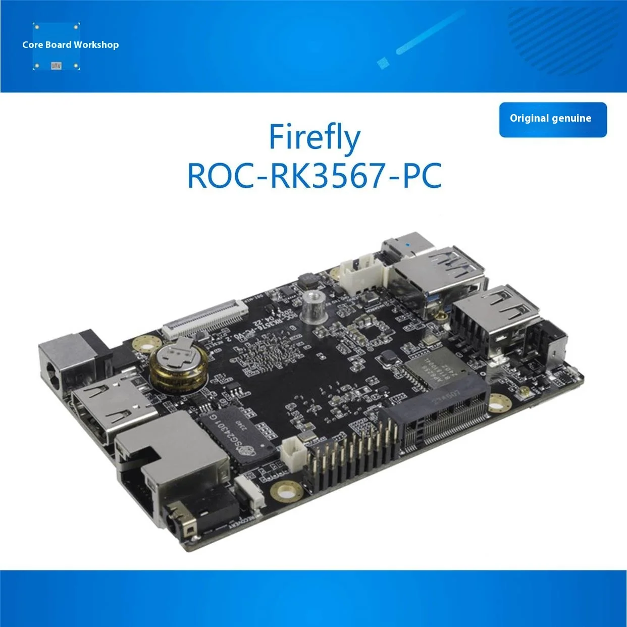 ROC-RK3576-PC 8-core 6T computing power AIOT motherboard 4K encoding and decoding localization RK3576 Ruixin Micro