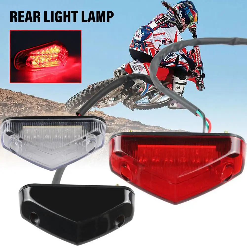 Universal 12V Motorcycle Tail Rear Light Lamp Taillight Motor Brake Stop Lights License Plate Light Equipments Parts