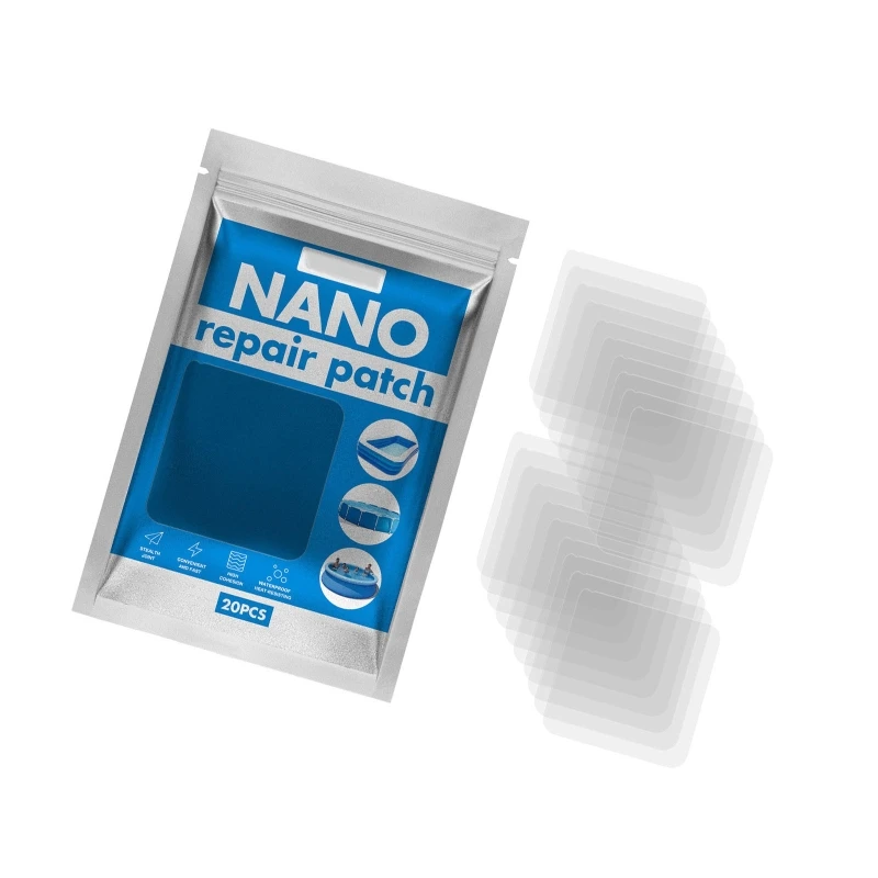 10/20/30x/세트 에어 보트용 투명 수리 테이프 자체 접착 수리 패치