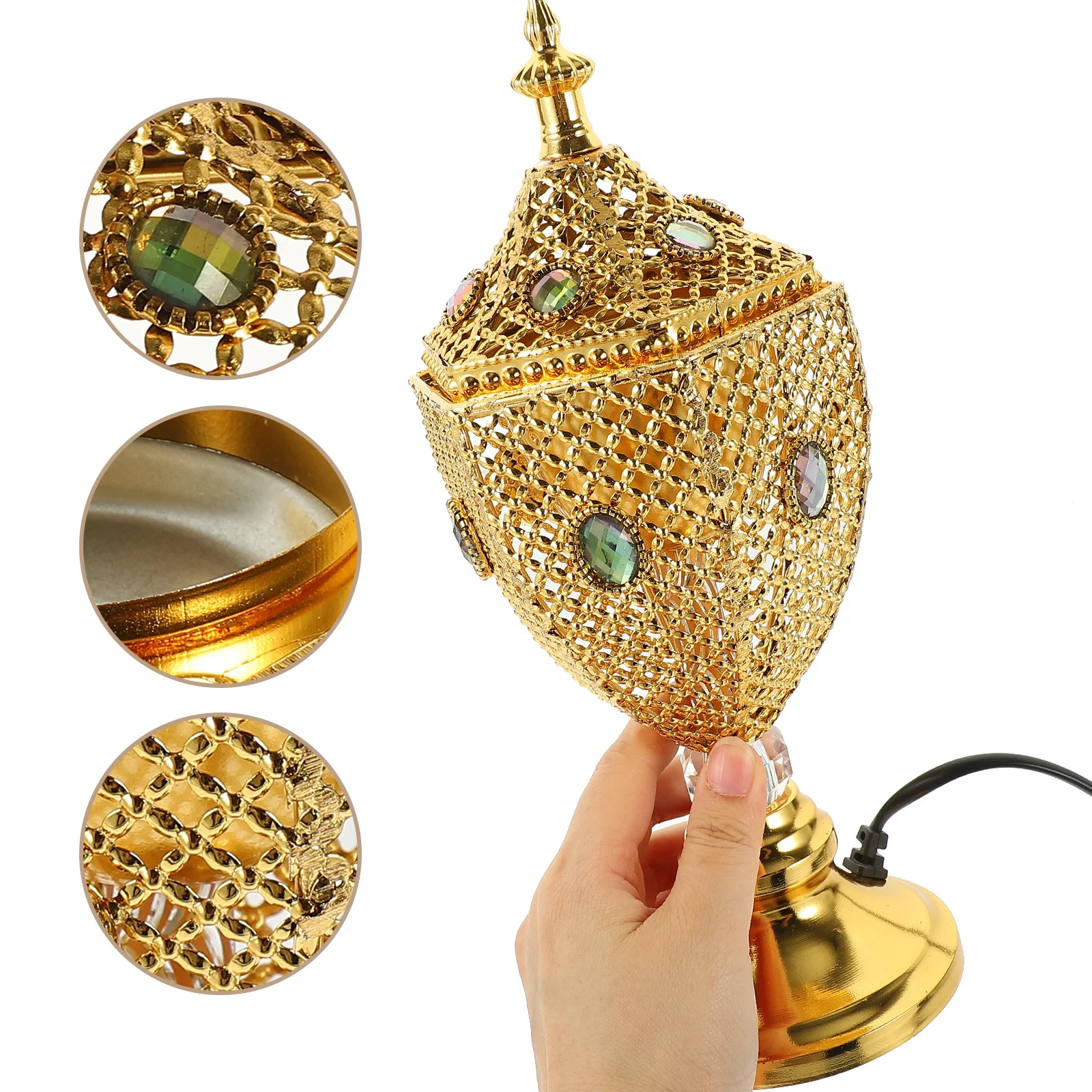

Electric Arabian Incense Burner Desktop Plug in Censer Burner Us Plug Stress Relief Air Purifier Relaxing Room
