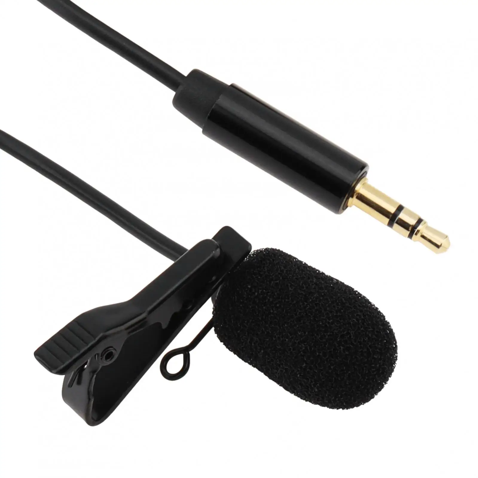 Czarne mikrofony Lavalier pasujące do mikrofonu DJI 2/3 Rode Wireless Pro / Wireless GO 2, dookólnego mikrofonu Lav Lapel do noszenia — zdjęcie produktu 4