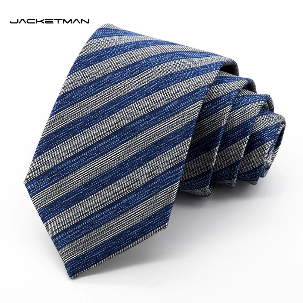 cravate-de-haute-qualite-a-la-mode-bleue-personnalisee-a-rayures-grises-decontractee-accessoire-de-costume-d'affaires-pour-homme-8-cm-de-large
