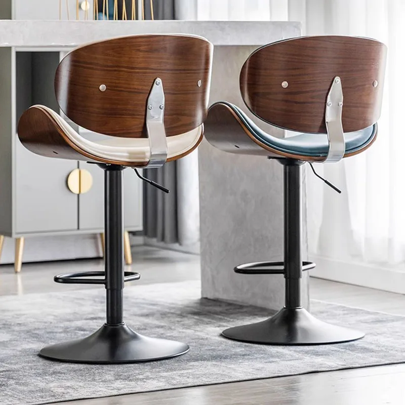 

Designer Ergonomic Bar Stools Magazine Library Free Shipping Esthetician Bar Stools Luxury Modern Taburetes De Bar Furniture