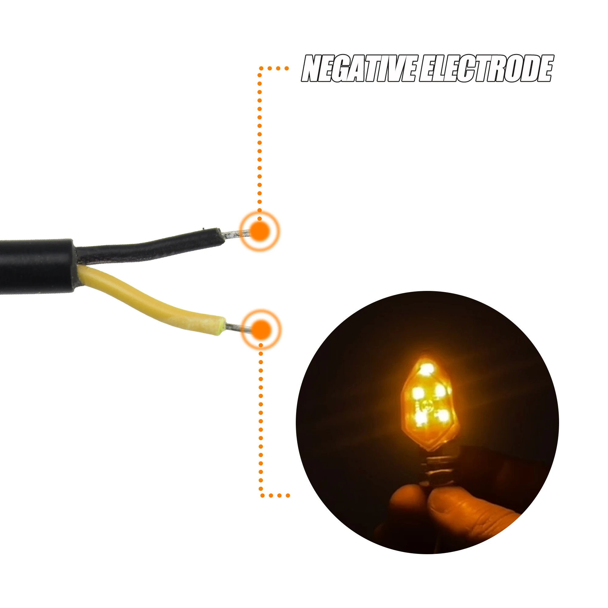 2Pcs Led Motorcycle Lampe Indicators Light Turn Signal Light Super Bright Amber Blinker Universal For Honda Yamaha Kawasaki BMW image 3