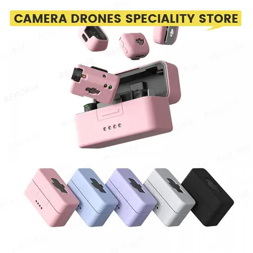 Imagen 2 del producto Funda protectora de silicona para micrófono DJI Mini, funda protectora a prueba de polvo, funda de piel a prueba de caídas, accesorios para micrófono inalámbrico