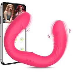 G-spot Dildo Vibrator Sex Toys Double-ended App Remote Control Strapless Realistic Silicone Dildos Adult Toys for Women Lesbian