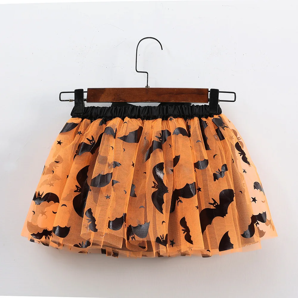 Mädchen Tutu Rock Kinder Ballett Prinzessin Pettis kirt flauschige Tüll Röcke schöne Ballkleid Halloween Kürbis Kinder Kleidung Baby – Detail 10