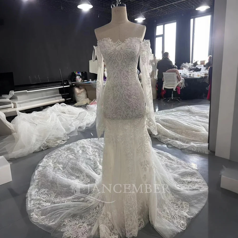 

Customized Sequins Wedding Dresses Bridal A-line Scoop Neck Cap Sleeve Lace Wedding Gowns Plus Size vestidos de novia boda