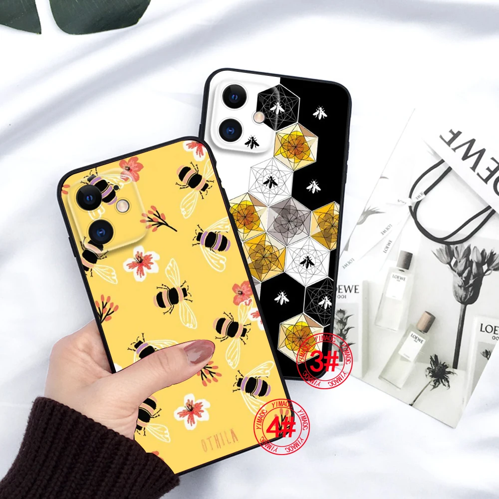 Coque en silicone souple avec illustration d'abeille pour Redmi, 10A, 7, 7A, 8, 9A, 9, 9A, 9C, 10, 9T, 10X, lt10A, 10C, K20, K30, K40 Pro