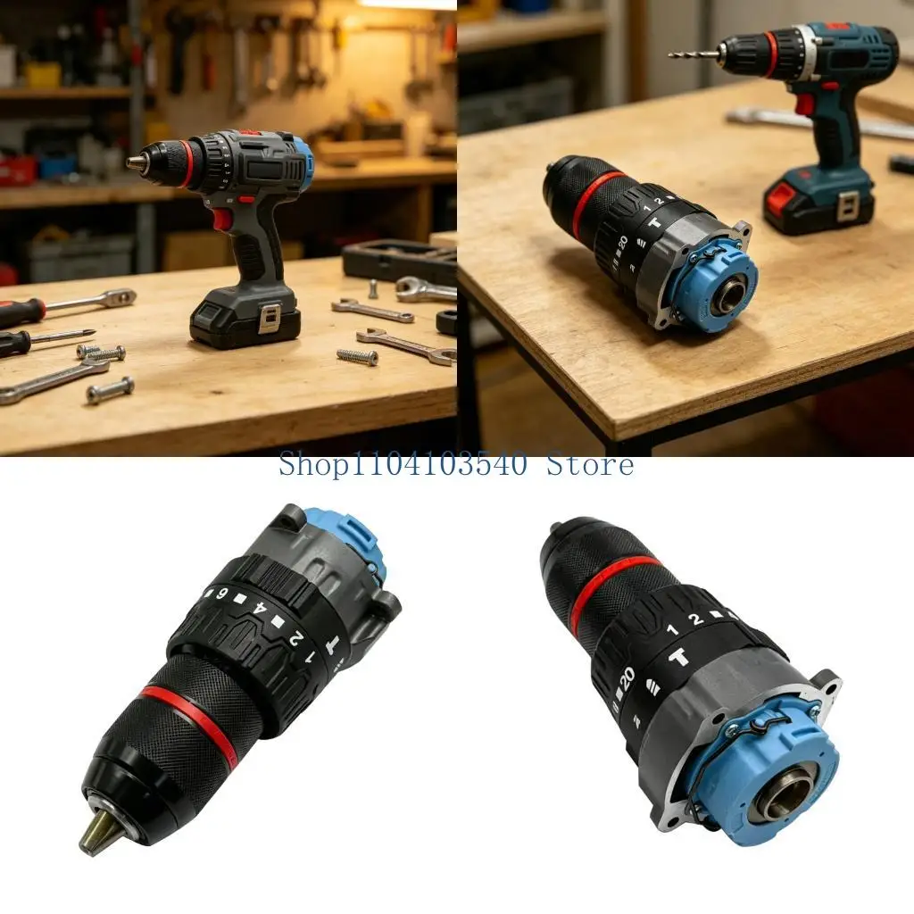 02DC Large Torques 13Mm Ice Drill Ratchet Chucks Gearboxes Assembly Bimetal Power Tool Accessory For Impacts And Screw Driving