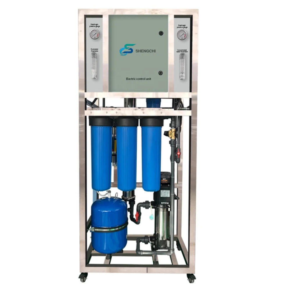 Simple assembly plate 0.25 tons/hour reverse osmosis reverse osmosis water treatment machine good price factory pump