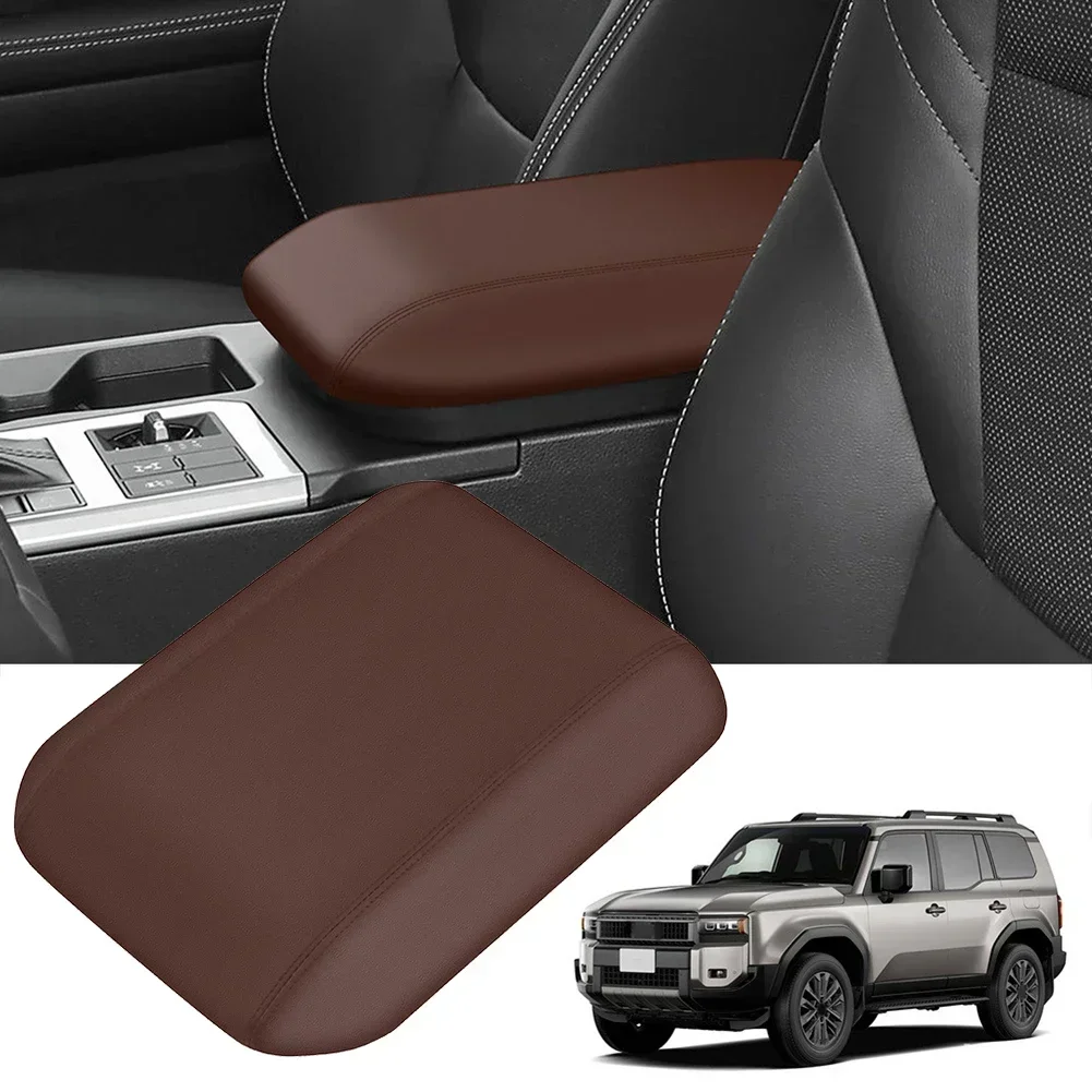 

Car Armrest Mat Center Console Rest Protection For Toyota For Land For Cruiser For Prado LC250 PU Leather Auto Armrests