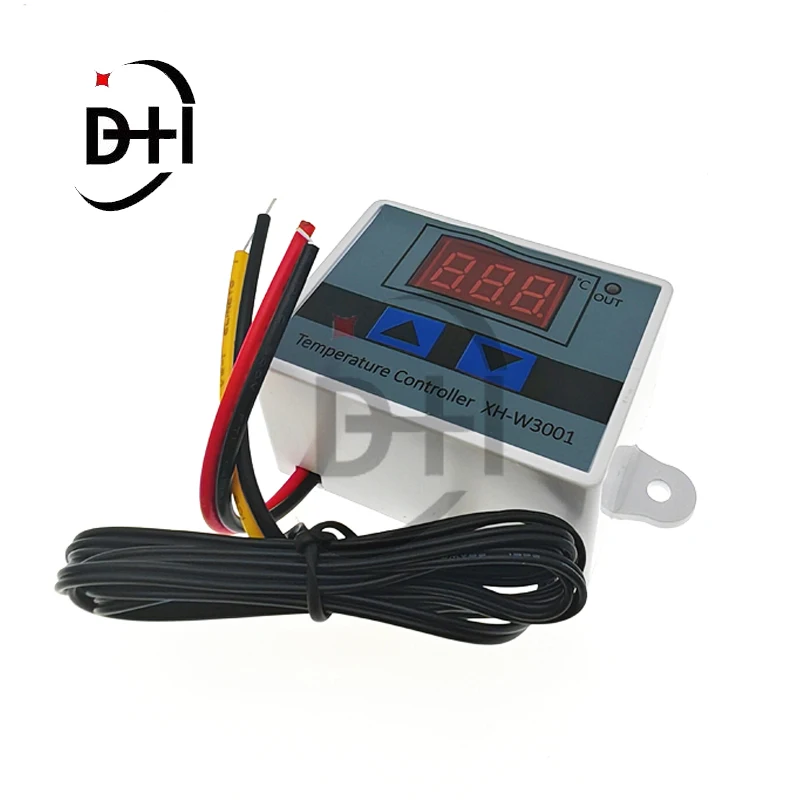 12V/ 24V/ 110V /220V W3001 Digital LED Temperature Controller 10A Thermostat Control Switch Probe XH-W3001