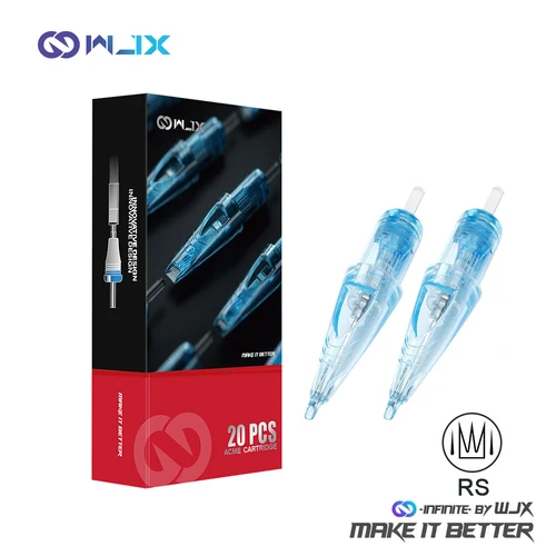 20 piezas WJX RS cartucho de agujas de tatuaje DragonHawk máquina de maquillaje permanente esterilizada Microblading suministros de agujas de tatuaje