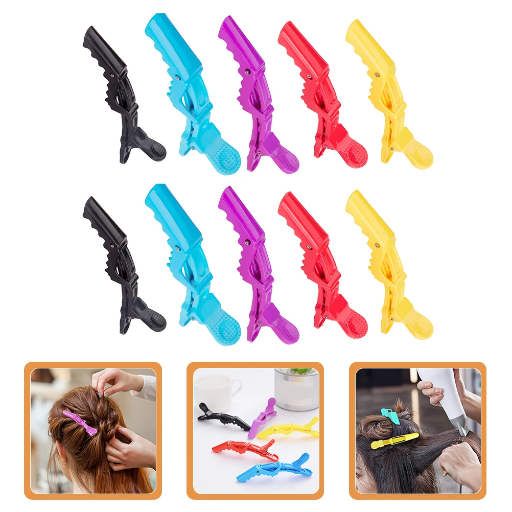 

25pcs Plastic Hair Clips for Sectioning Styling Clamps Hairdressing Accessories Salon Barber Shop Tools Non Marking Haircut