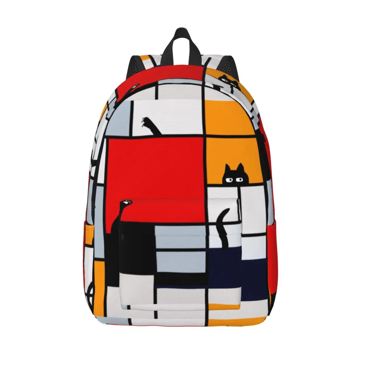 Piet Mondrian De Stijl Fashion Backpack Sports Student Business Daypack for Men Women Laptop Shoulder Bag
