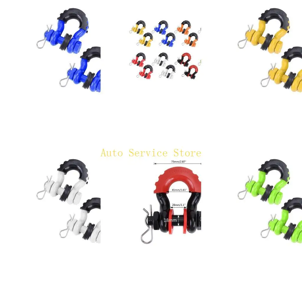 462A D-Ring Shackle for Off-Road Vehicle Recovery Towing Gear Anti-Rust