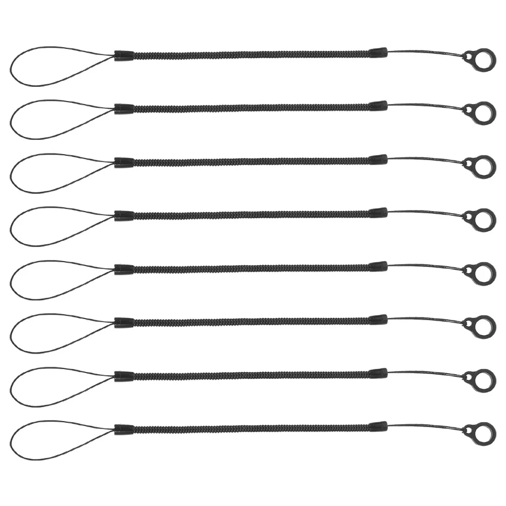 

Stylus Fixing Rope Lanyard Retractable Pen Leash Anti-lost Black Plastic for Tablet