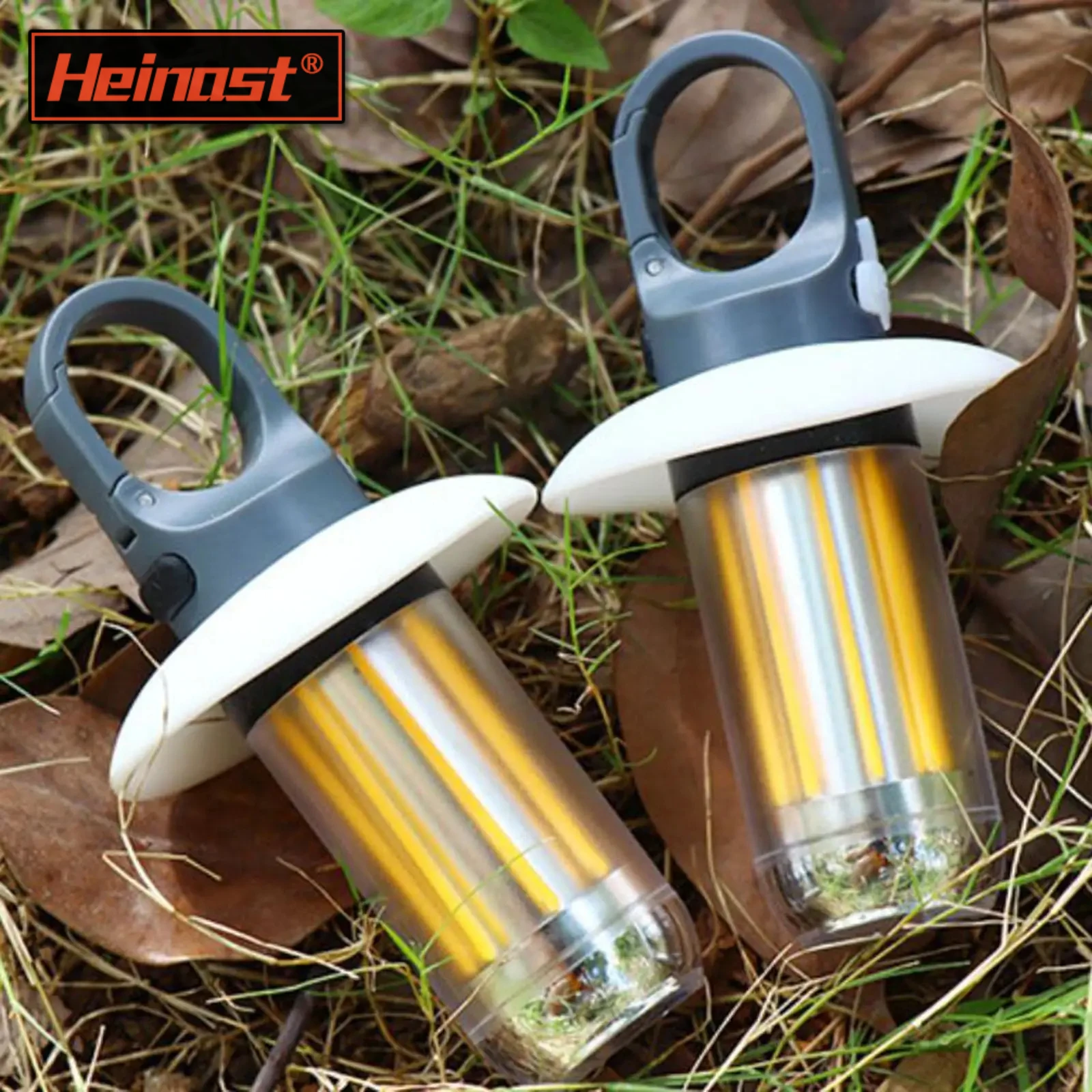 Heinast Camping Light Lekka latarka ręczna 5 trybów oświetlenia Akumulatorowa lampa namiotowa do wspinaczki na patio 8 włókien świetlnych
