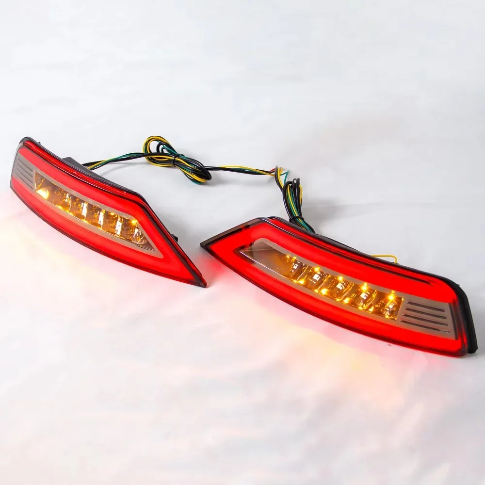 Car Led Rear Bumper Light Reflector Driving Brake Light Rear Fog lamp Modified Yellow Turn Signal for Ford Ecosport 2014-2019 detail image 2
