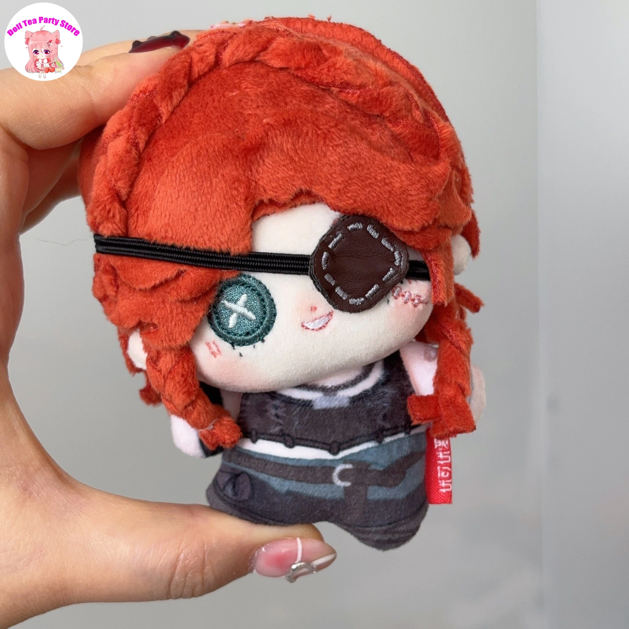 

Anime Identity Ⅴ Archer ‌Brynhildr Vilulf Cotton Doll With Eye Mask Original 10CM Plush Toy Cartoon Pendant Keychain Gift