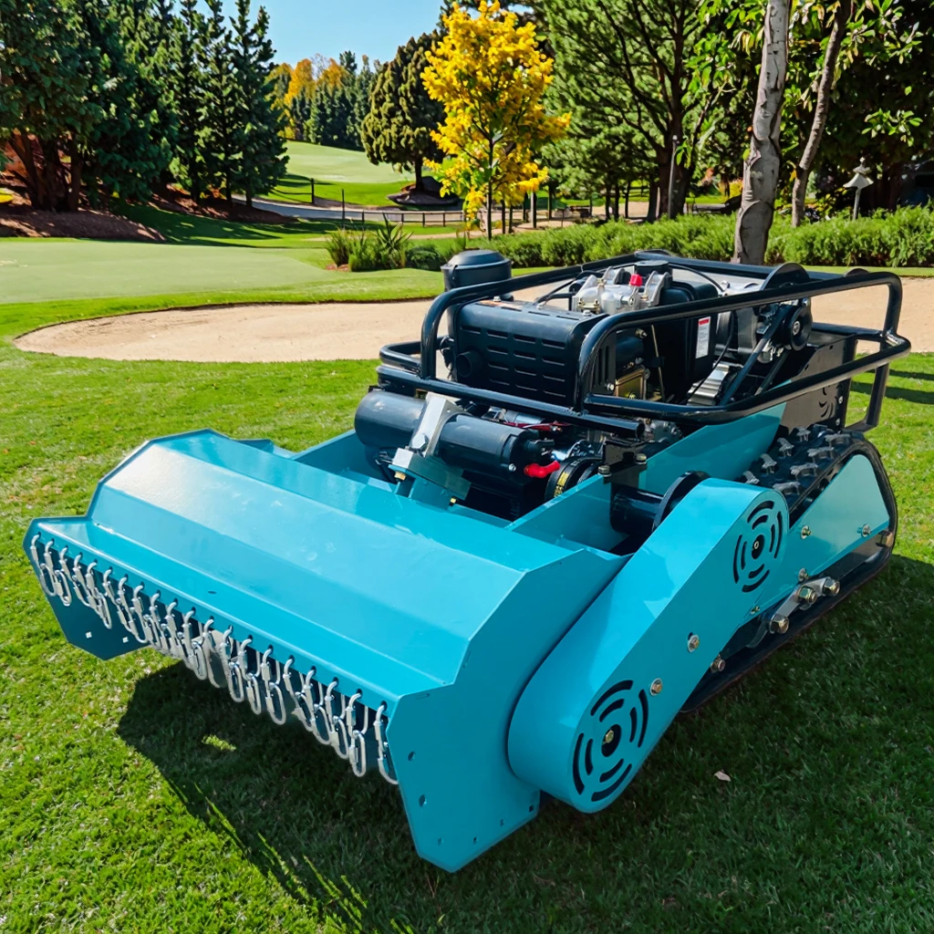 

Best Quality Garden Automatic Grass Cutting Machine Portable Rechargeable Wireless Tracked Electric Remote Control Lawn Mower