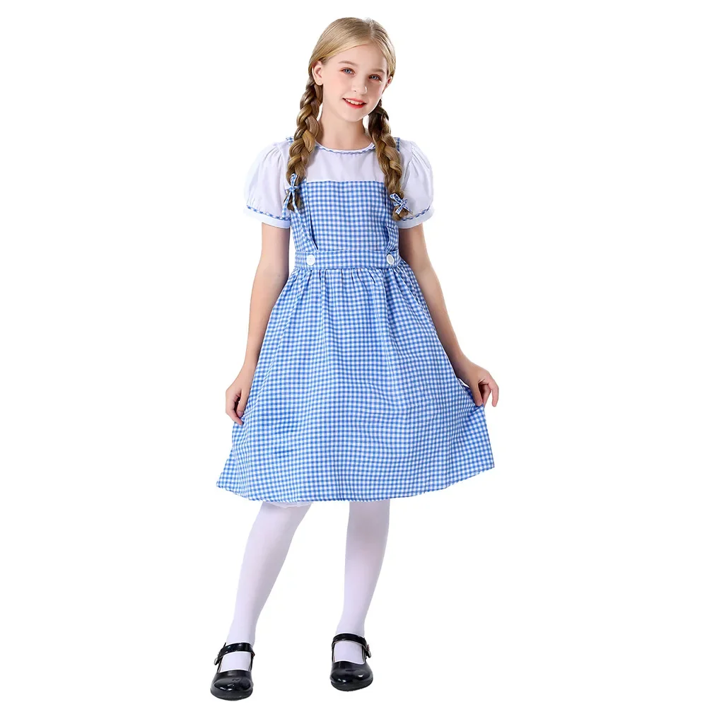 

Halloween Purim Storybook Fairy Tale Book Week Maid Lolita Party Cosplay Fancy Dress Girl Maid Costume