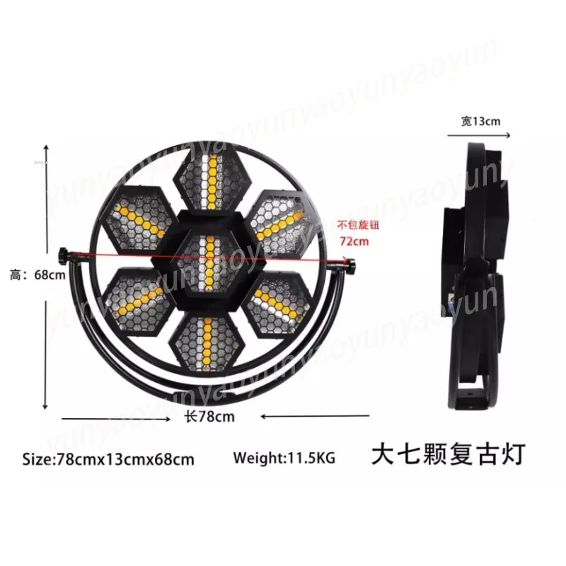 

Модульный шестиугольный светодиодный прожектор, пиксельная панель в ретро-стиле для фоновой стены, декорации для сцены и вечеринок