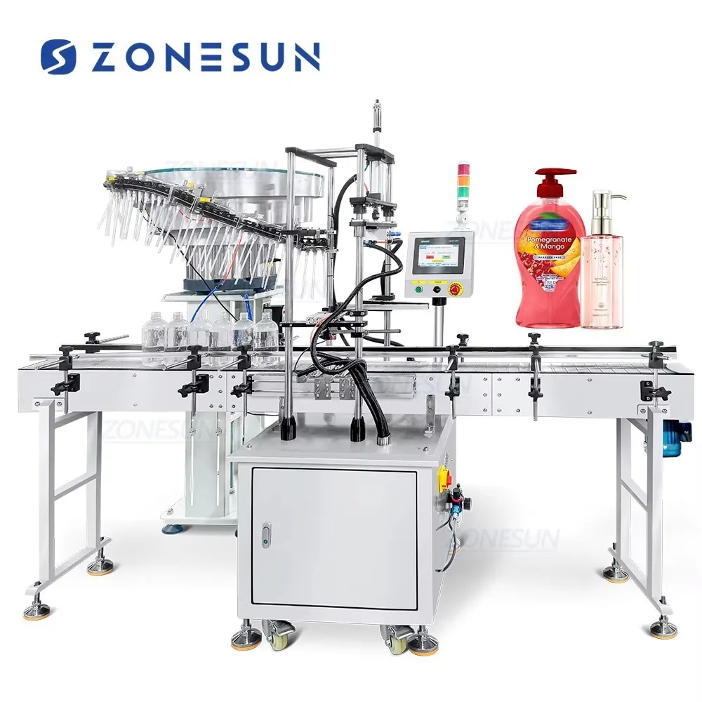 ZONESUN ZS-XG445S Full Automatic Trigger Pump Spray Caps Feeding Machine Bottle Cap Feeder Equipment