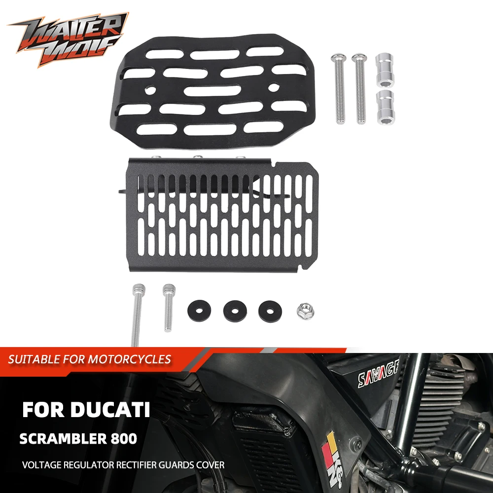 

Защитная крышка масляного радиатора 2025, решетка радиатора, защитный щиток для Ducati Scrambler 800, регулятор напряжения, защита выпрямителя, крышка