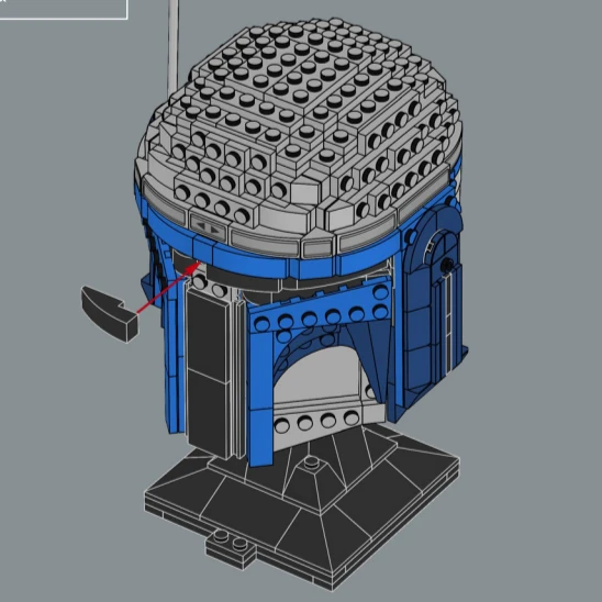 ชุดตัวต่อแบบหมวกนักรบที่เข้ากันได้กับตัวต่อเลโก้ เหมาะสำหรับเป็นของขวัญคริสต์มาส 75408