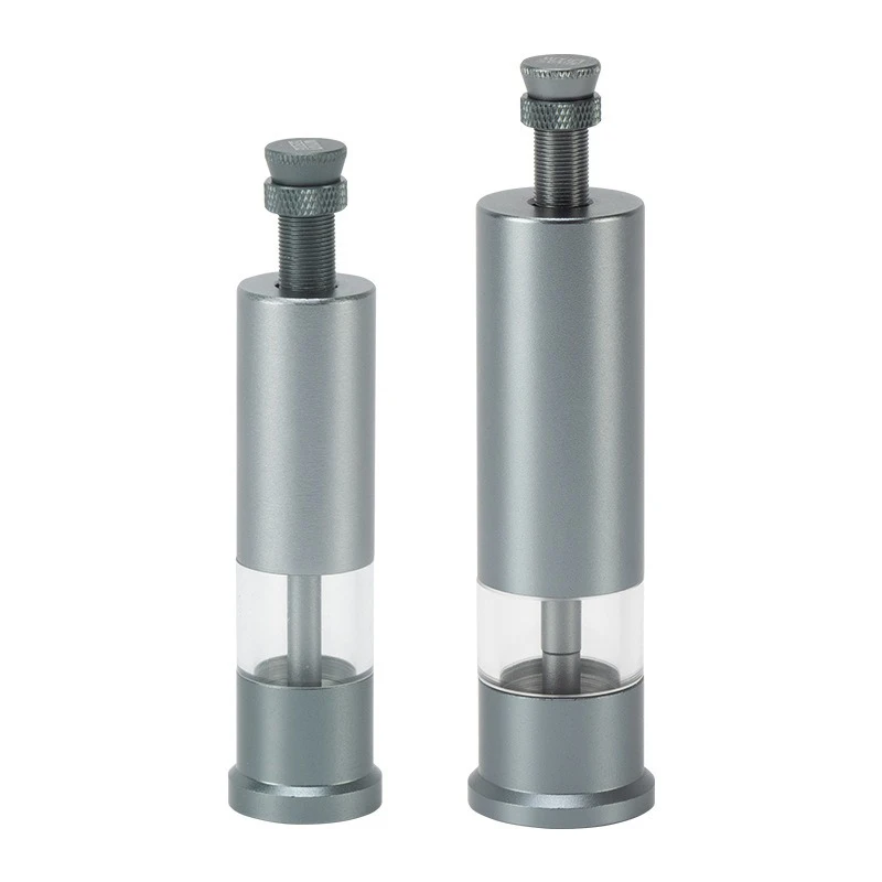 1 pcs Fish Tank Feeder Mini Aluminum Alloy Portable Small Fish and Shrimp Feed Feeder Press Type Quantitative Aquarium Feeder