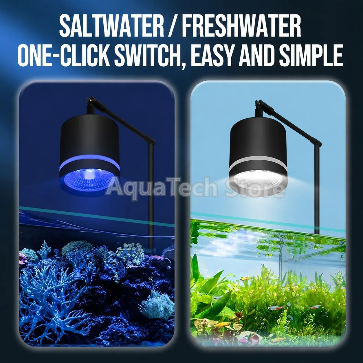 3 Modes COB LED Aquarium Clip - đánh giá và giá Aquarium Blue Marine Reef