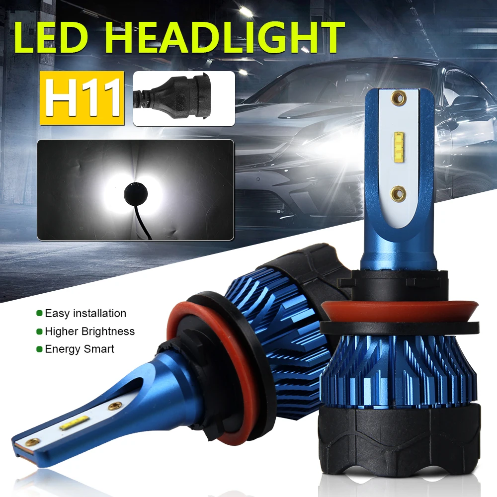 

HAOLIDE H1 H4 H7 LED Canbus 12000LM H11 9005 HB3 9006 HB4 Turbo Led Headlight Bulb 60W 4300K 6500K Auto Led Car Lamp Kit 12V 24V