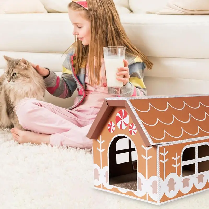 Cat Cardboard Houses For Indoor Cats Cat Houses For Indoor Cats Cat Houses For Outdoor Cats Christmas Cat House Animal House