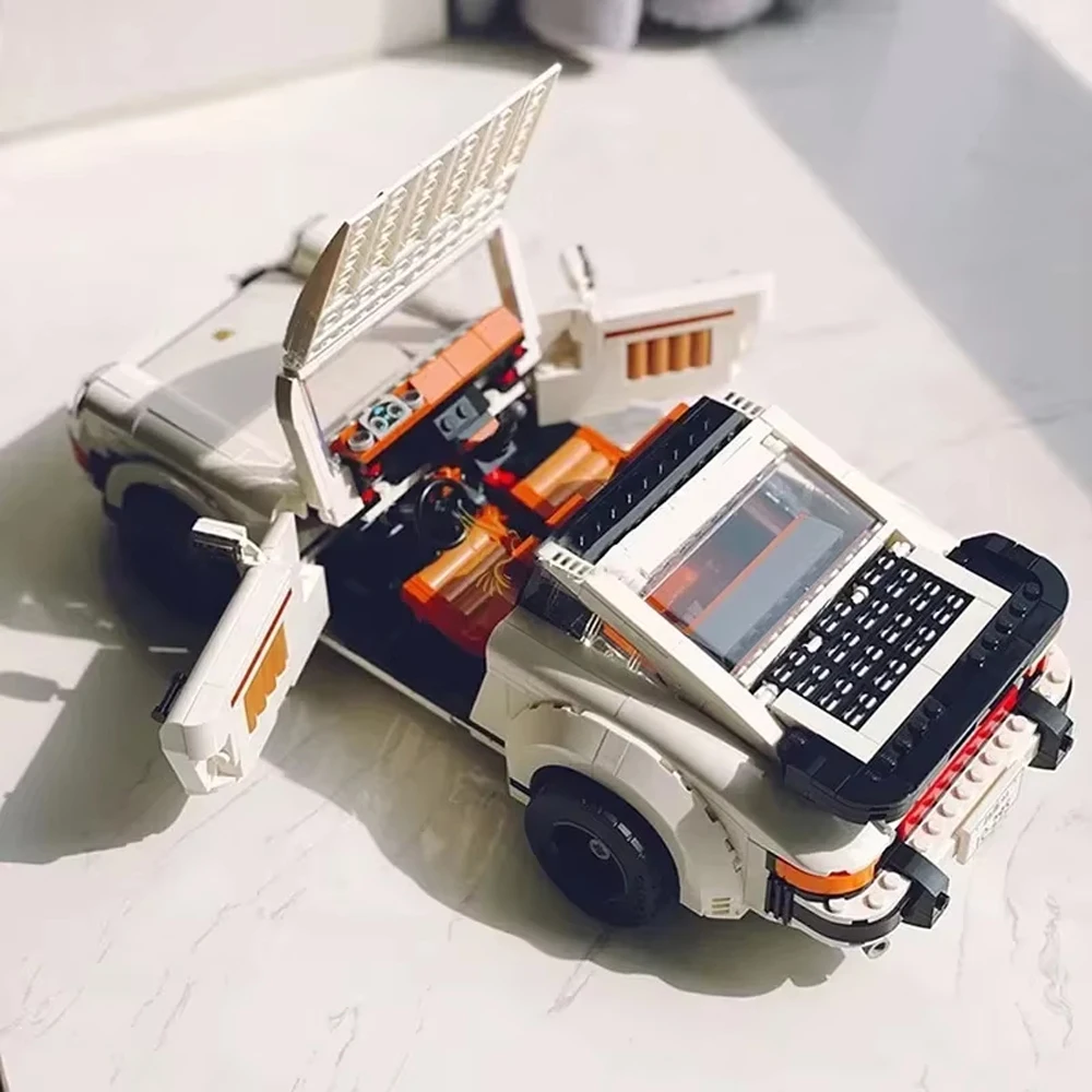 

Hot Retro car model building blocks racing classic sports car adult youth educational toys gifts Christmas holidays