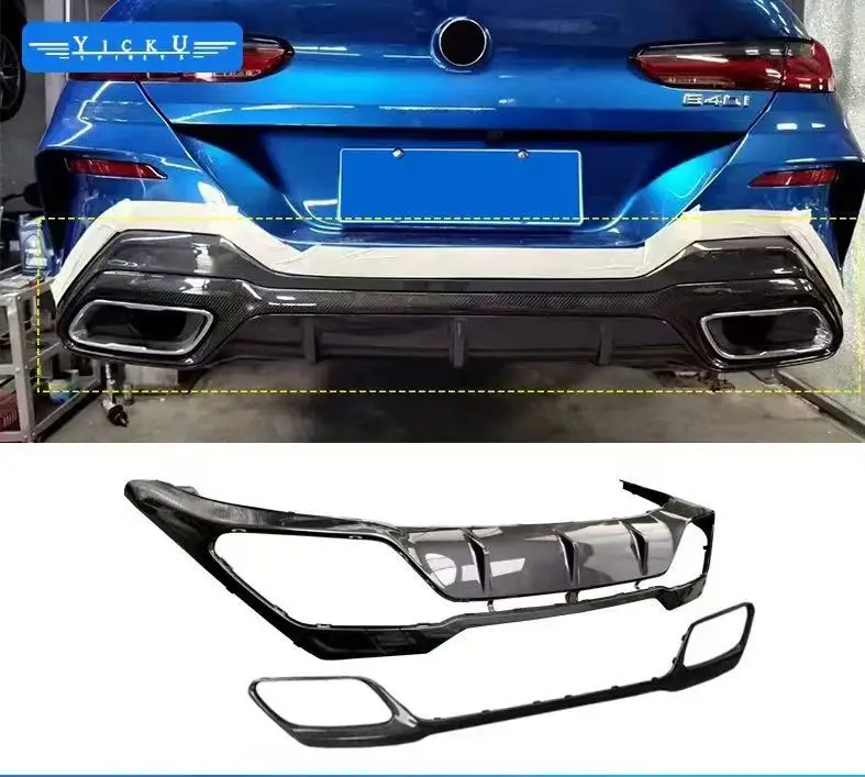 

Комплект обвесов из карбона для BMW 8 серии (двухдверные/четырехдверные 3D-модели), включая передний сплиттер, задний сплиттер и боковые пороги.