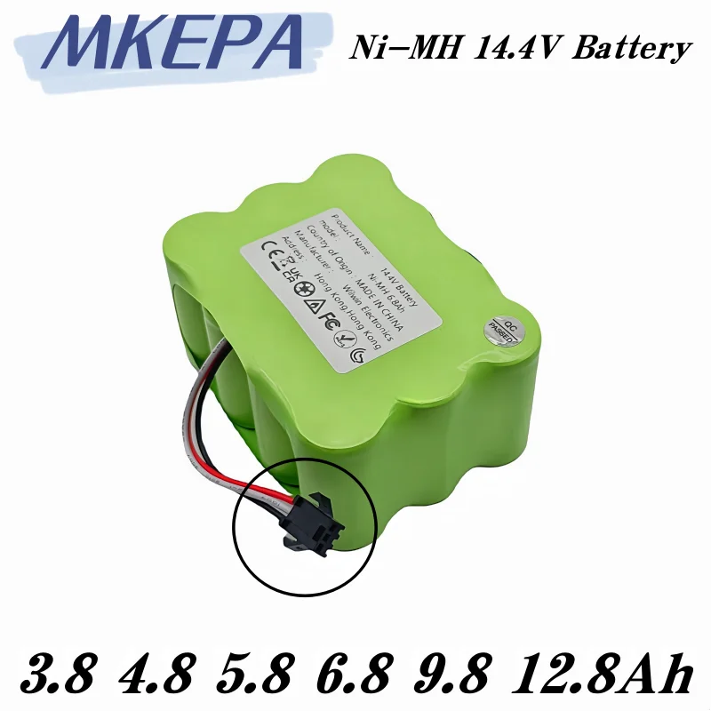 14.4V Ni-Mh SC Rechargeable battery 3800mAh lpega for KV8 XR210 XR510 XR210A XR210B XR510B XR510C Vacuum Cleaner Sweeping Robot