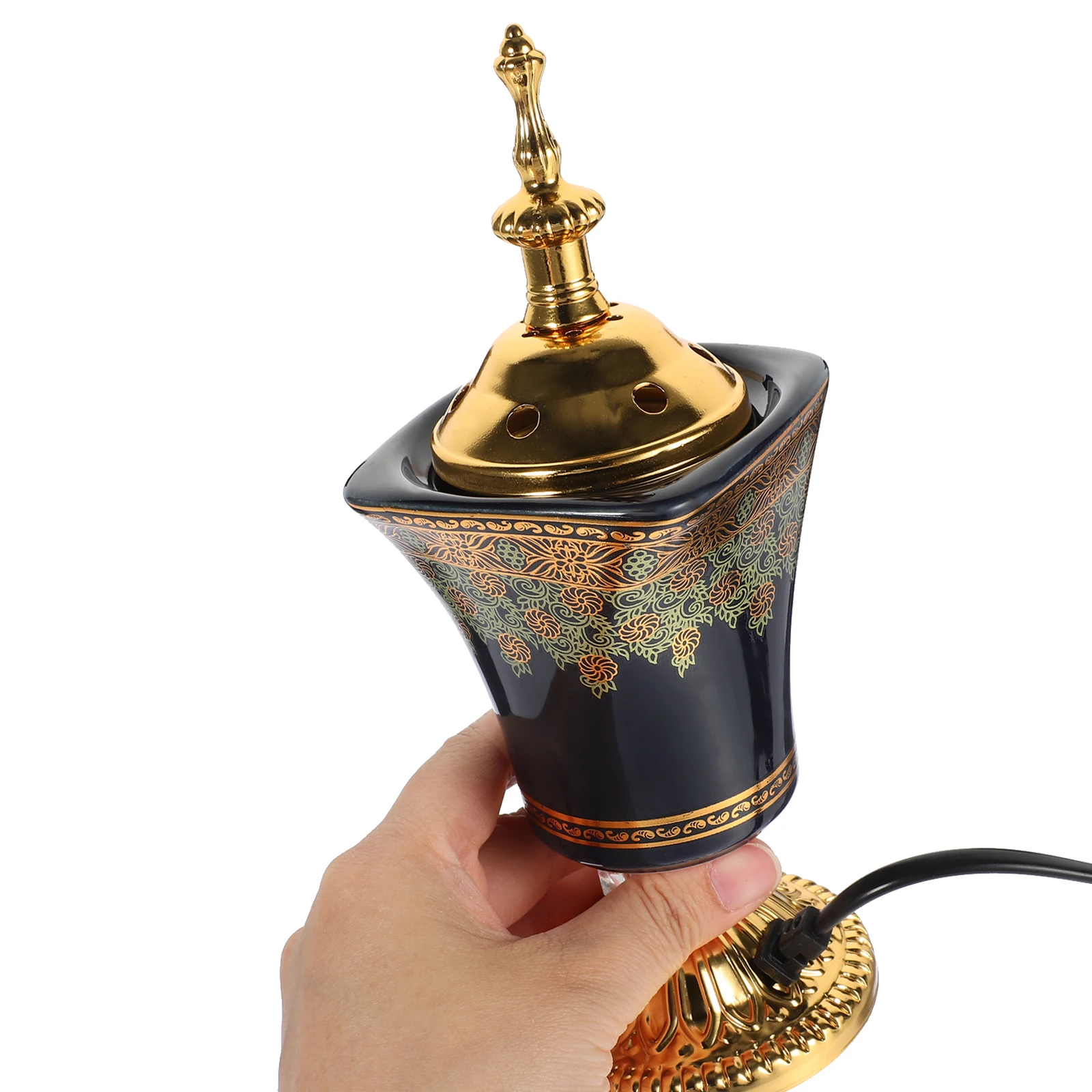 Ceramic Incense Incense Holder Electric Aroma Stove Home Decor Censer Holder Yoga Sauna Bedroom Kitchen