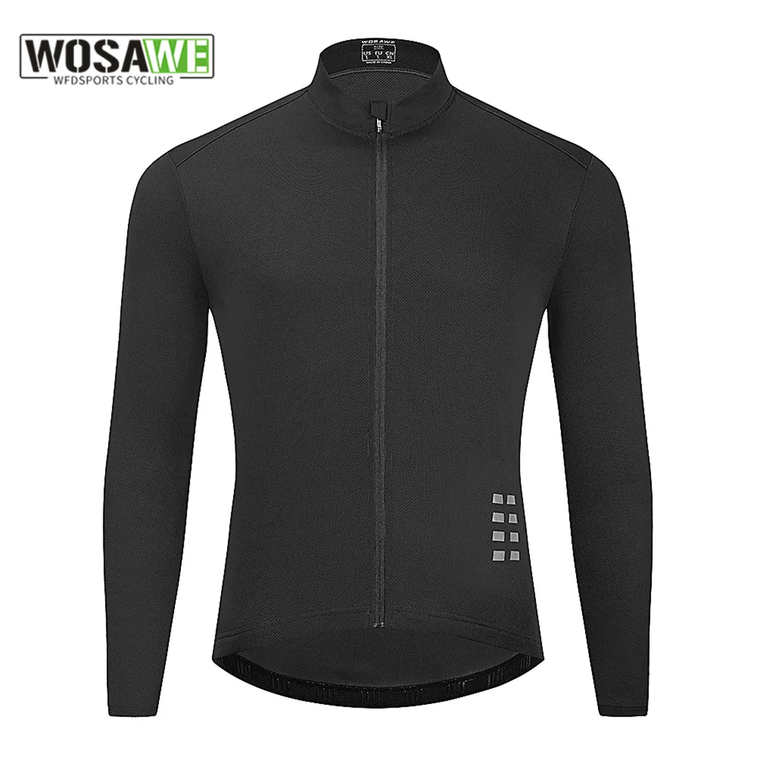 WOSAWE Men Cycling Jacket Breathable Mesh Reflective Ciclismo MTB Bike Long Sleeves Windproof Bicycle Jersey 자전거 방풍자켓 바람막이