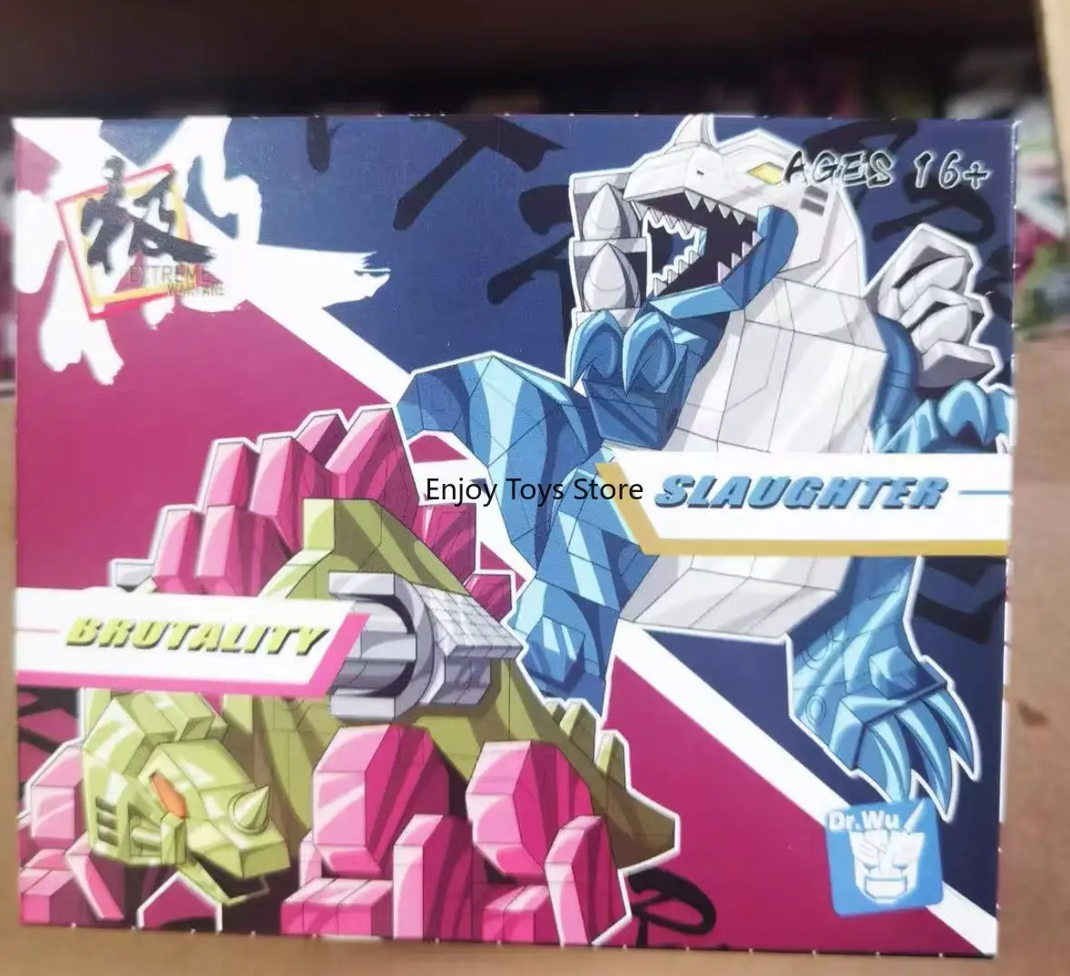 Op voorraad, originele Color Killing en Brutal Dinosaur Tape Set DW-E61/DW-E62 getransformeerd speelgoed