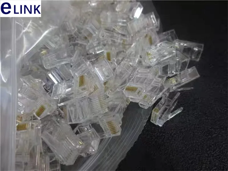 Network Crystal Head, CAT5E Network Cable, 8 Core, 8P8C, 5000Pcs