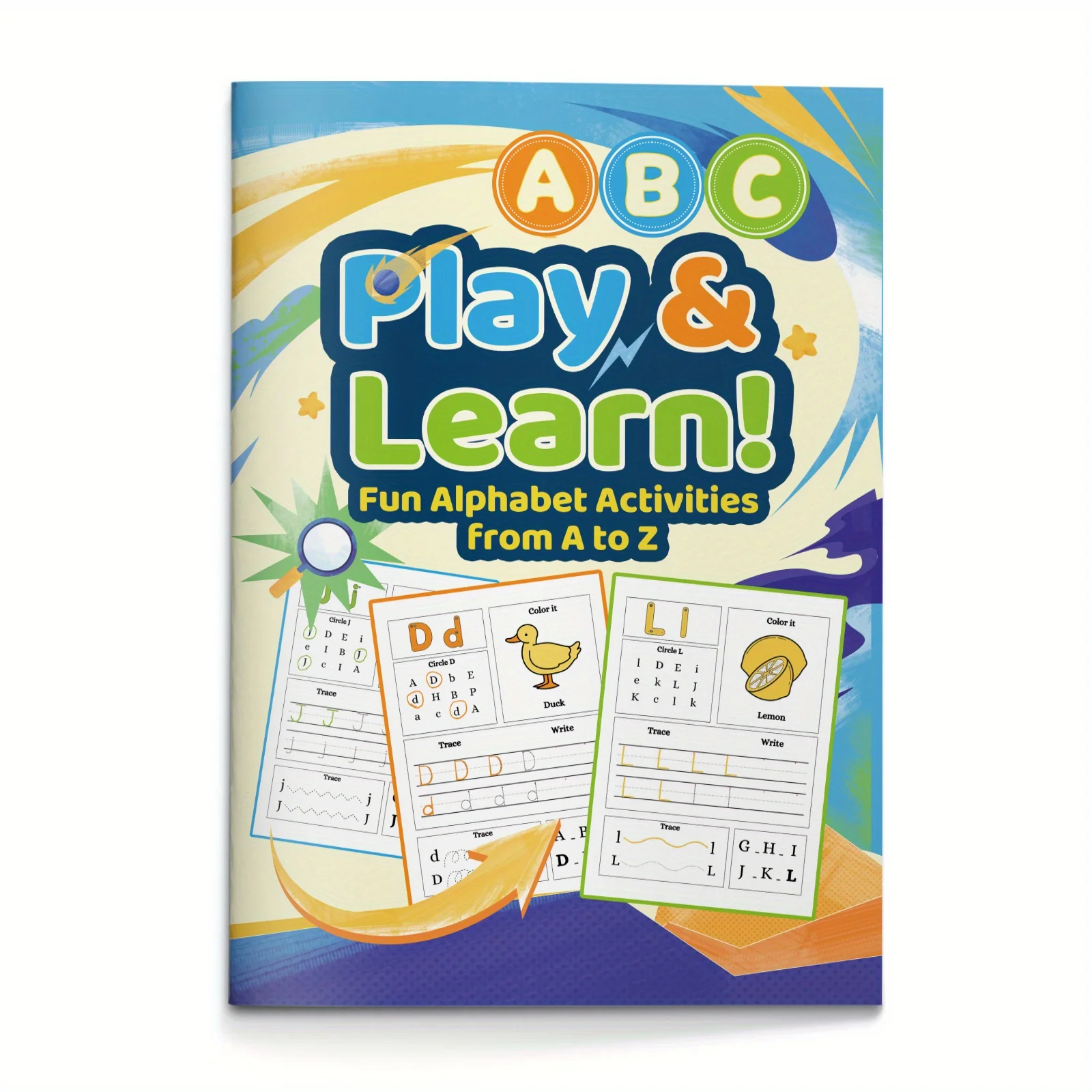Alphabet Activity Workbook for Kids, Learn the Letter S and More with Fun Tracing, Coloring, and Letter Recognition Games