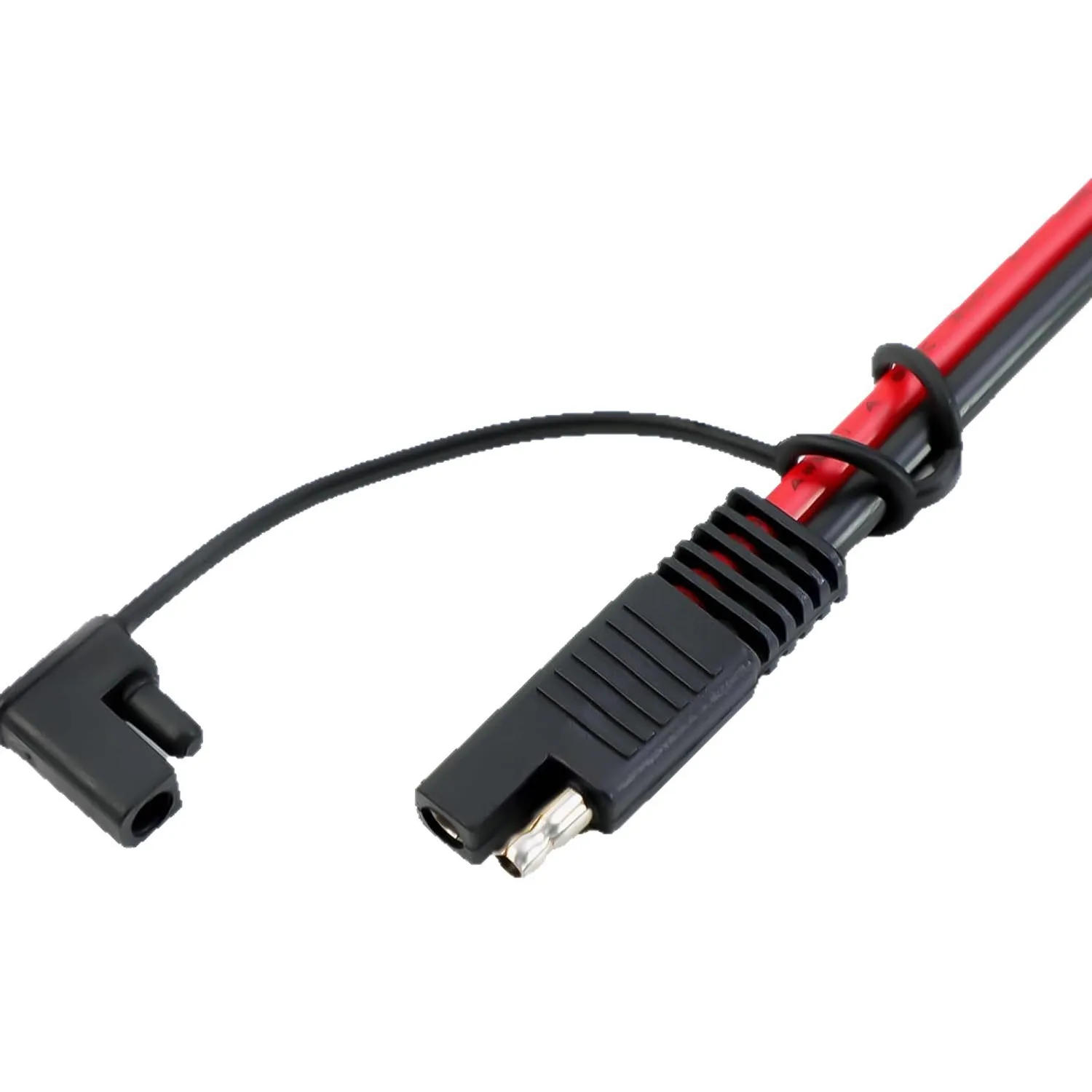 كابل تمديد 16AWG SAE عالي التحمل مع أطراف حلقية M8 - مثالي لجزازة العشب وعربة الجولف وبطاريات التخزين بالطاقة الشمسية