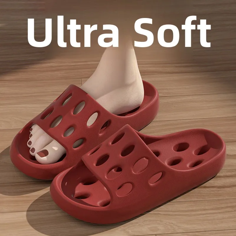 

2026 New Women's Bath Slippers Indoor Home Shower Anti-Slip Odor-Resistant Summer Slippers Comfortable Artificial Leather