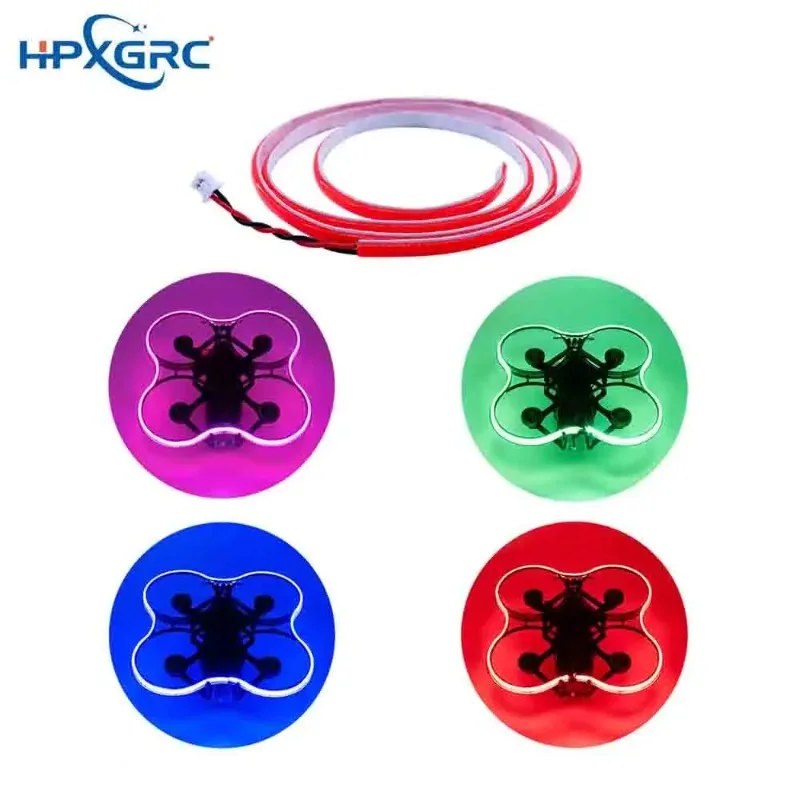 

Комплект светодиодных лент HPXGRC: Plug & Play, без пайки, для FPV дронов, DIY проектов, красный, зеленый, розовый, синий, многоцветный, для декора радиоуправляемых машин, лодок и моделей