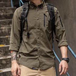 EMERSONGEAR Blue Label Tactical Triple Tech Tac-Shirt Outdoor Training Airsoft Shooting Hunting Multi Pocket Men T-shirt